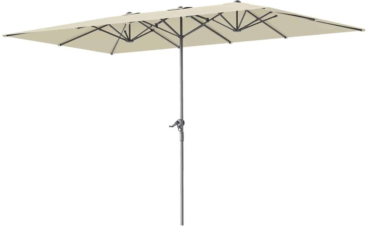 dubbele parasol xxl zonneparasol stokparasol terrasparasol