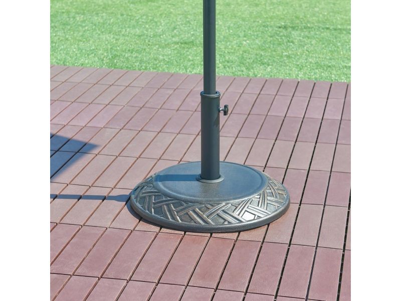 Duurzame Parasolvoet met Betonnen Basis en Adapter voor Diverse Stokken