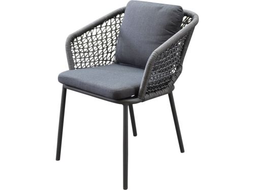 Eagle dining tuinstoel grijs wicker rope