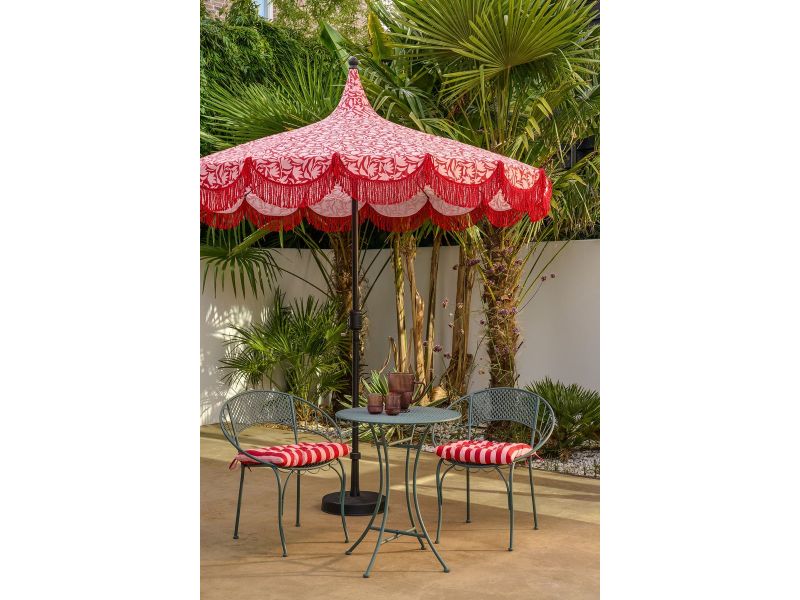Edelman Kelly stokparasol rood - Ø235 x 238 cm