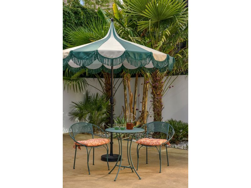 Edelman Kim stokparasol donker groen - Ø235 x 238 cm