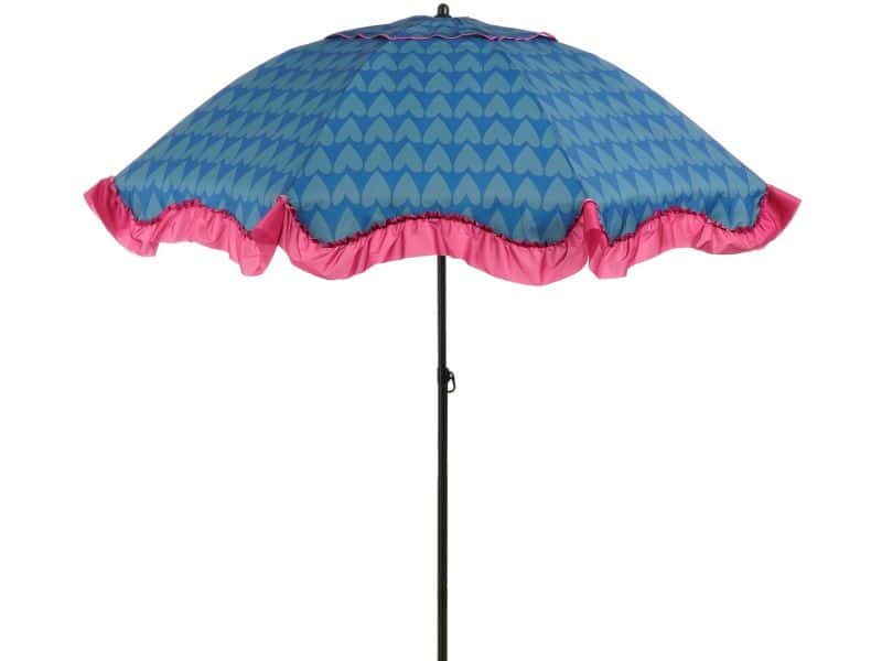 Edelman Mitchell parasol hart blauw - Ø220 x 238 cm
