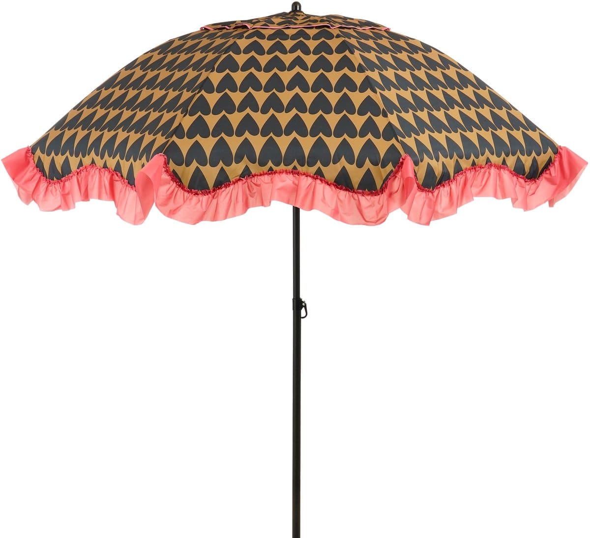 edelman mitchell parasol hart zwart Ø220 x 238 cm