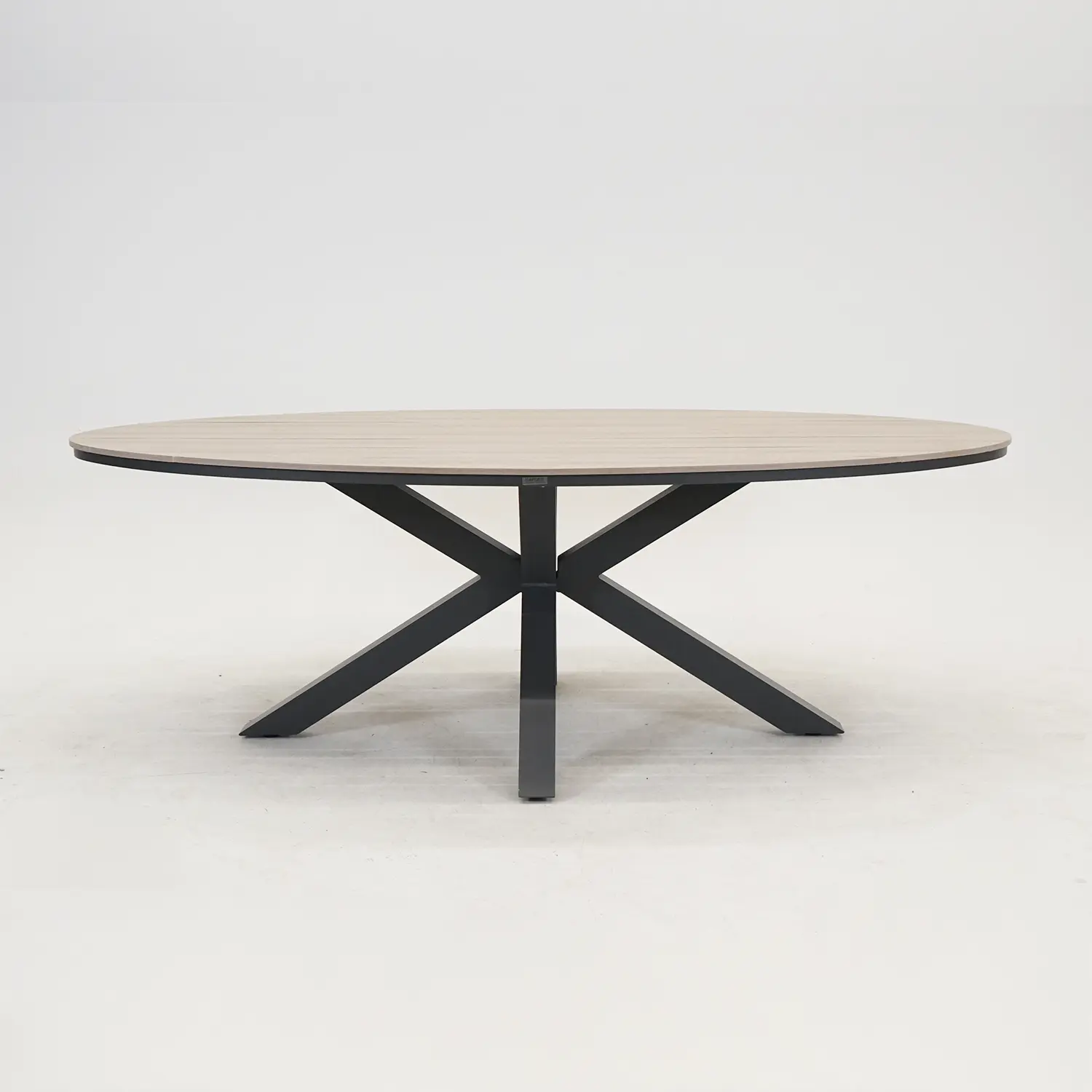 edison tafel 220x115xh75 cm zwart/teak