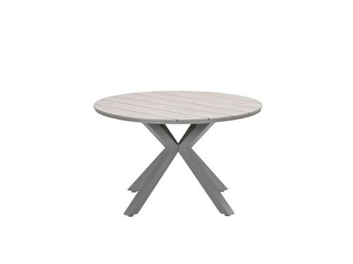Edison tafel Ø122 cm taupe/teak