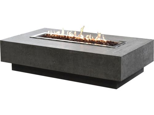 Elementi - Hampton Vuurtafel - Vuurtafels - Beton - Grijs