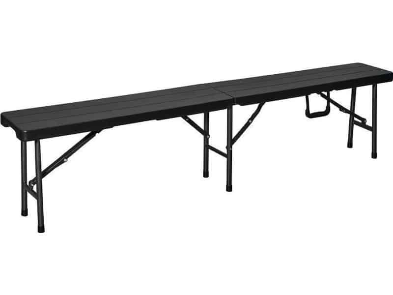 ERRO Picknickbank - Opklapbare Tuinbank - Houtlook - Zwart