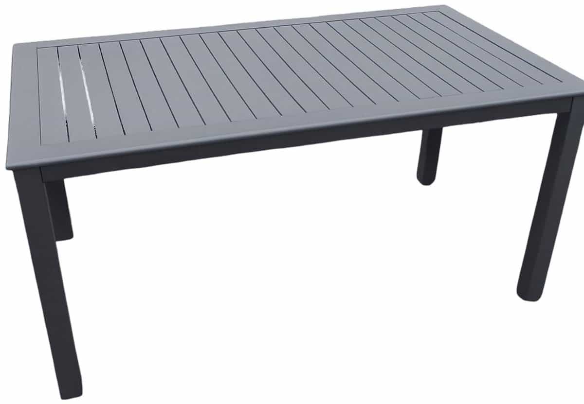 este tafel 160×90 cm grijs