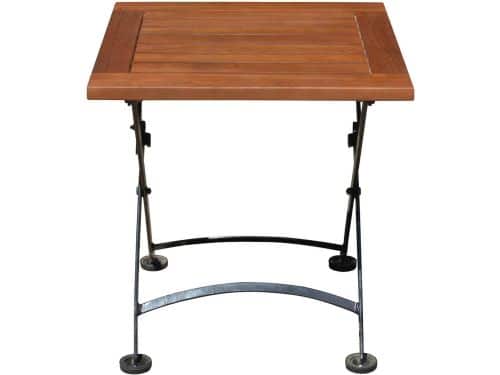 Eucalyptus Tuintafel met Metaal Frame - Houten Klaptafel voor Tuin