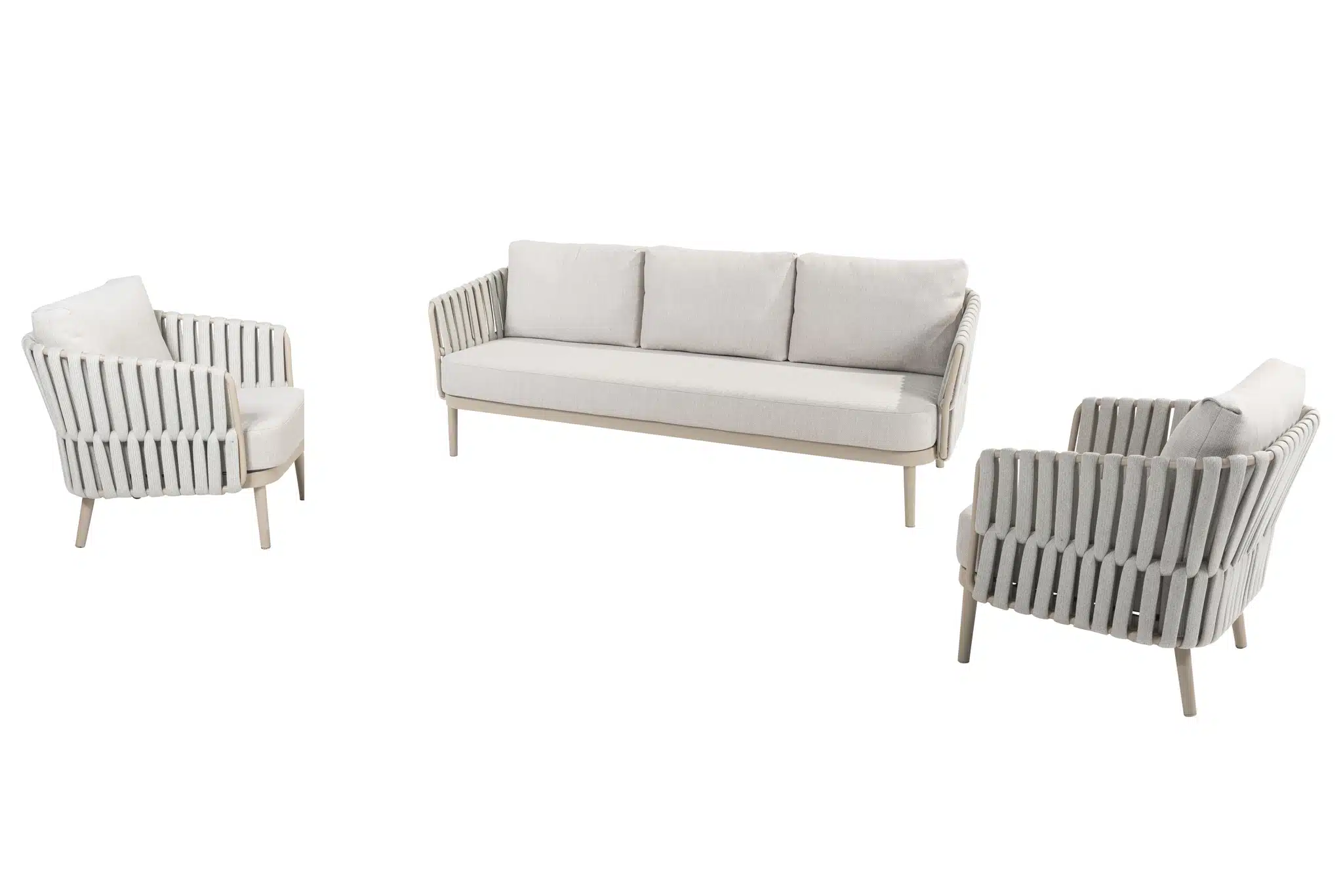 eva loungeset 3 zit lounge bank + 2x lounge stoel