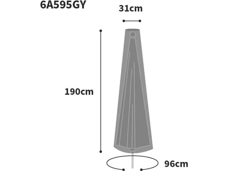 Extra grote parasolhoes voor alle weersomstandigheden - 100% waterdicht