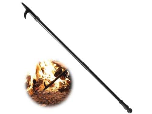 Extra Lange Vuurpoker voor Vuurplaats - Draagbare Roestvrijstalen Poker voor