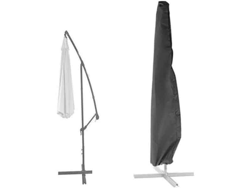 Extra Large Waterdichte Parasolhoes voor Tuin - Zwarte Oxford Stoffen