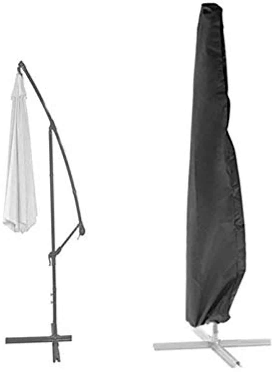 extra large waterdichte parasolhoes voor tuin zwarte oxford stoffen