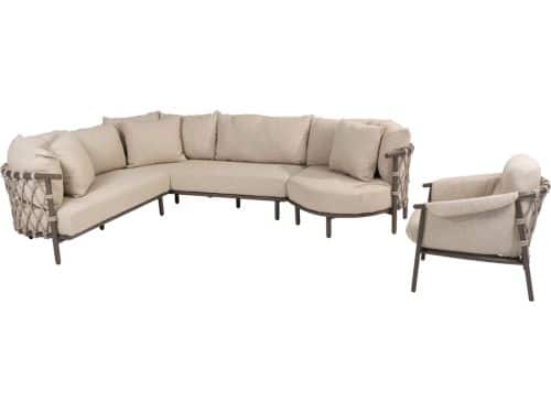 Ezra modulaire hoek loungeset 4 delig terre 4 Seasons Outdoor