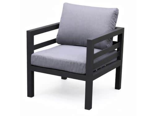 Fabri lounge tuinstoel aluminium antraciet