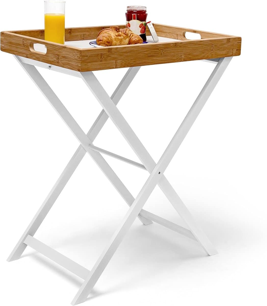 famanu klaptafel met dienblad hxbxd: ca. 72x60x40 cm