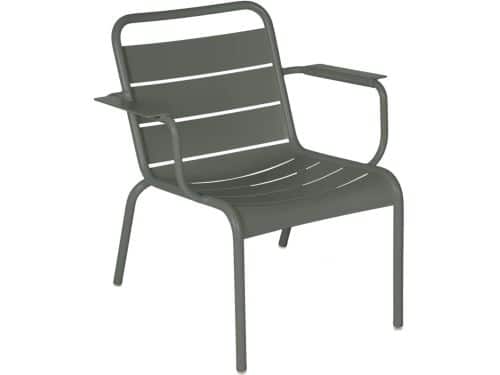 Fermob Luxembourg lounge stoel met armleuning romarin