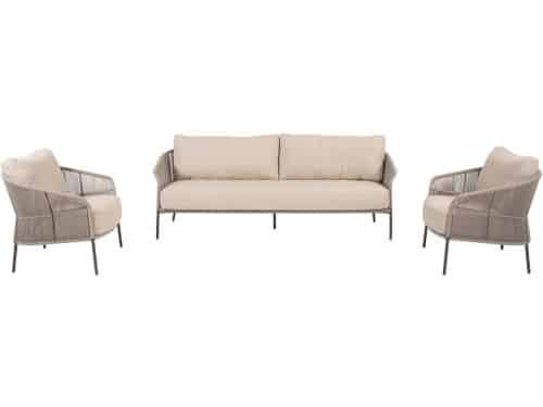 Florence loungeset 3-delig terre 4 Seasons Outdoor