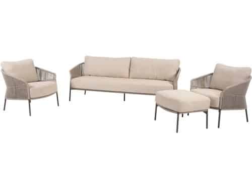 Florence loungeset 4-delig terre 4 Seasons Outdoor