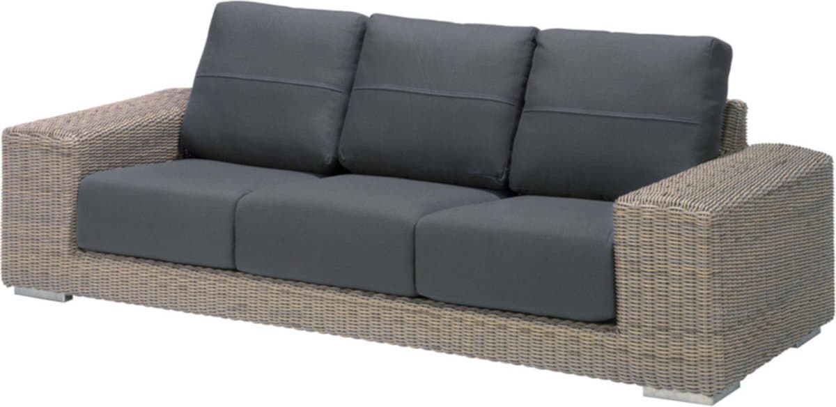 fonteyn tuinset outdoor kingston 3 seater bench with 6 cushions