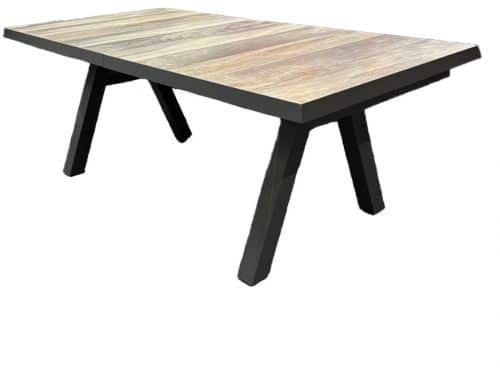 Formosa Verstelbare Tuintafel Antraciet - 205/265x103 cm