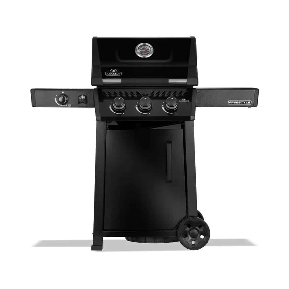freestyle 365 3 hoofdbranders zijbrander en deur zwart barbecue napoleon grills napoleon grills