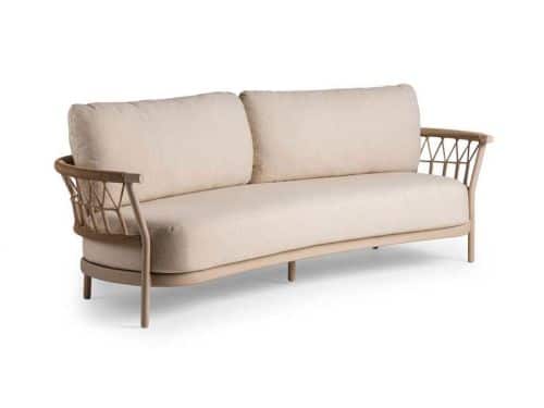 Fresca 3-zits lounge bank champagne Tierra Outdoor - Tierra outdoor