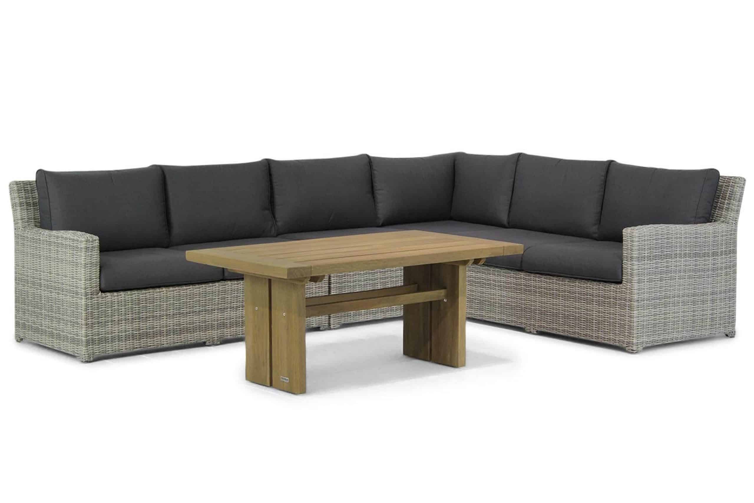 garden collections giardino/brighton 140 cm dining loungeset 5 delig
