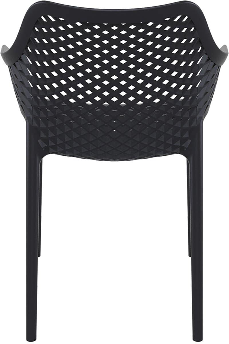 garden impressions air xl design tuinstoel zwart 4 stuks