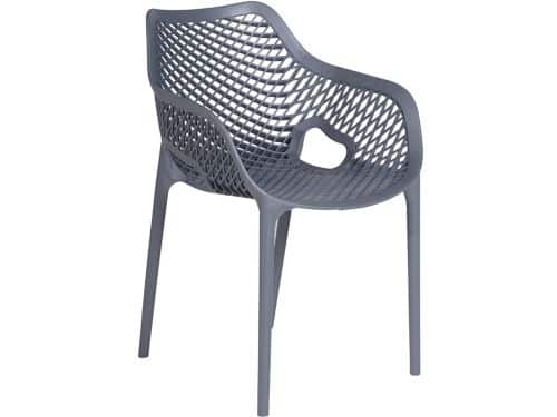 Garden Impressions Air XL kunststof tuinstoel - donker grijs