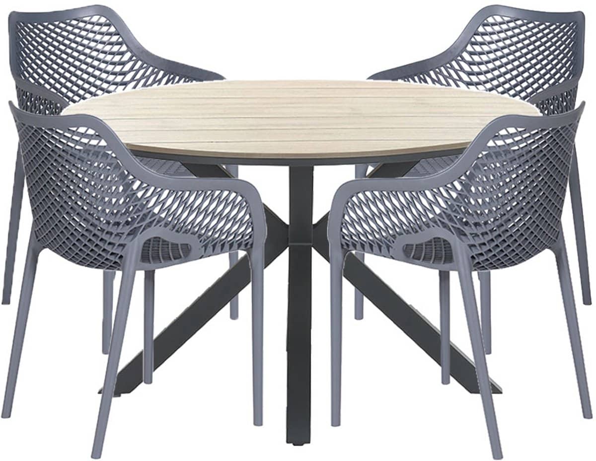 garden impressions air xl tuinset 5 delig donker grijs