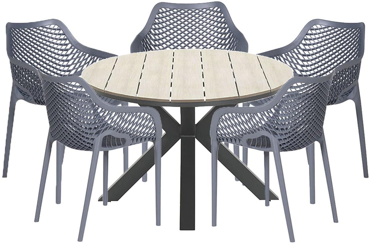 garden impressions air xl tuinset 6 delig donker grijs