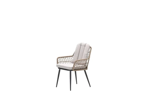 Garden impressions Allasio dining tuinstoel carbon black met zand