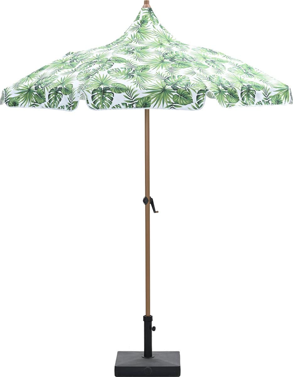 garden impressions aloha stokparasol palm green Ø200 cm