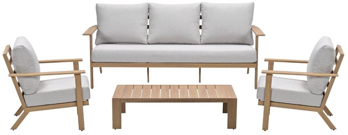 garden impressions ariana loungeset 4 delig light teak look