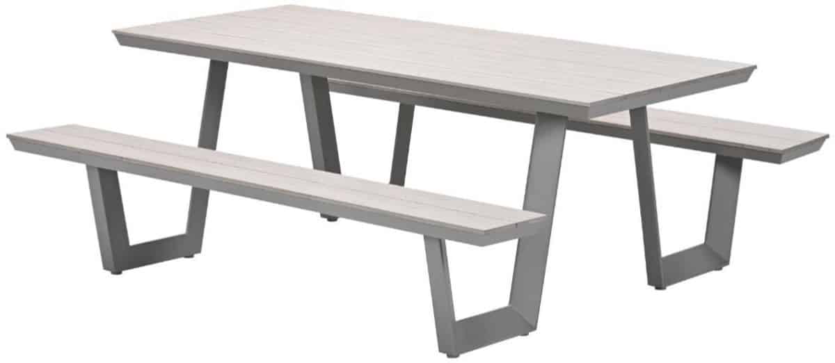 garden impressions bell aluminium picknick set 200×178 cm