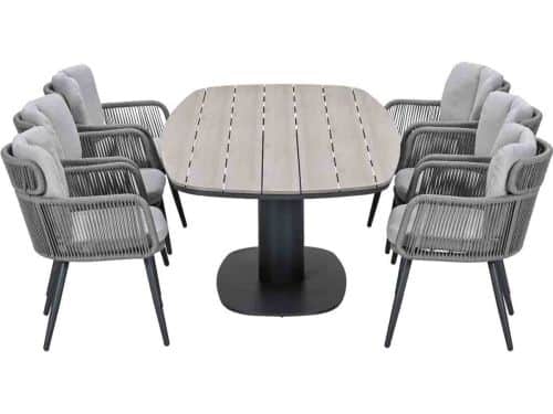 Garden Impressions Billy XL tuinset 7-delig - Leona tuintafel 230x100