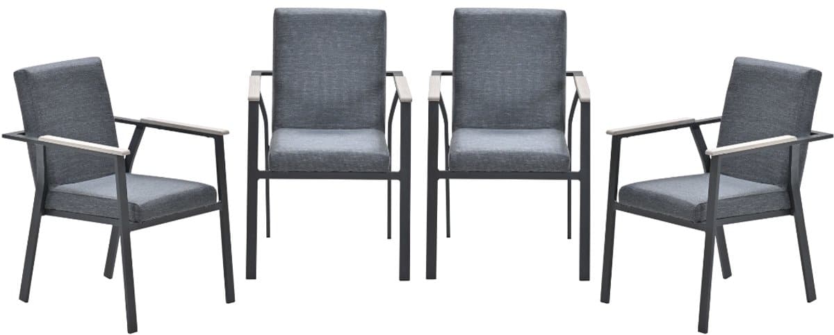 garden impressions catania tuinstoelen set van 4 all weather