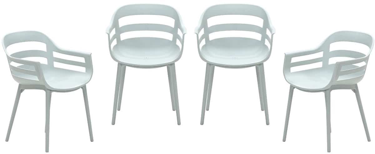 garden impressions ceasar tuinstoelen set van 4 olijf