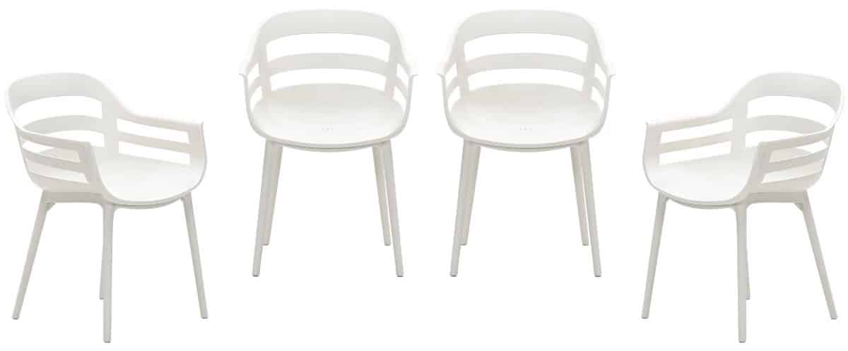 garden impressions ceasar tuinstoelen set van 4 zand