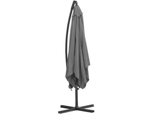 Garden Impressions Corfu parasol 250x250 - donker grijs - licht