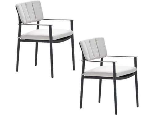 Garden Impressions Dane tuinstoel desert sand - 2 stuks