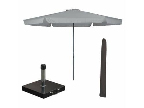 Garden Impressions Delta stokparasol Ø300 cm licht grijs incl 40