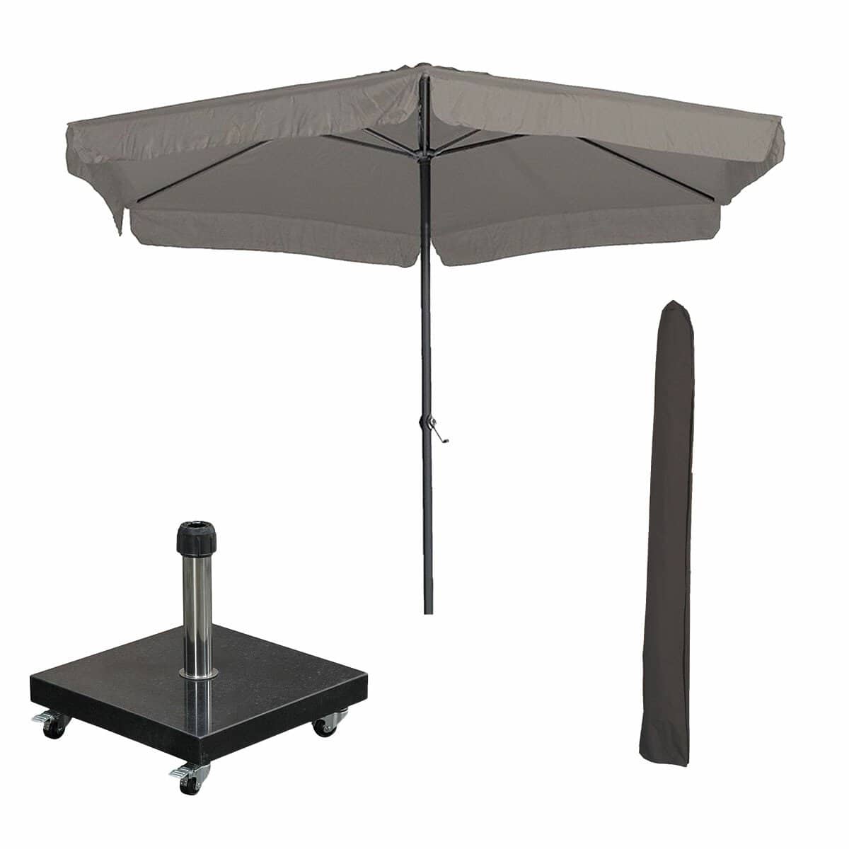 garden impressions delta stokparasol Ø300 cm taupe incl 40 kg