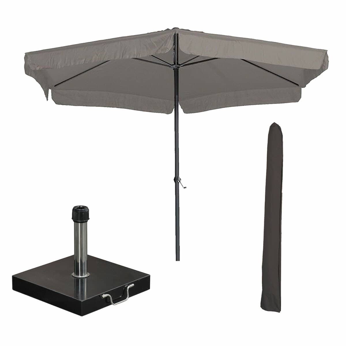 garden impressions delta stokparasol Ø300 cm taupe incl 40 kg