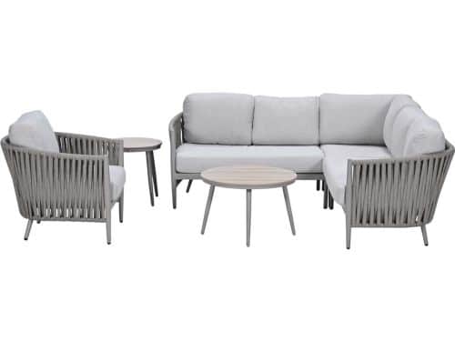 Garden Impressions Devin loungeset hoek 6-delig - Lucas loungetafels