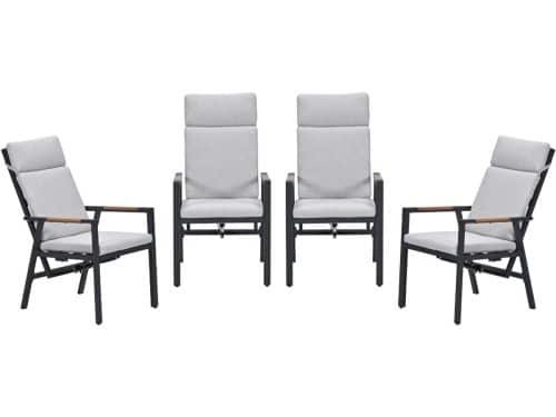 Garden Impressions Felini verstelbare tuinstoelen set van 4