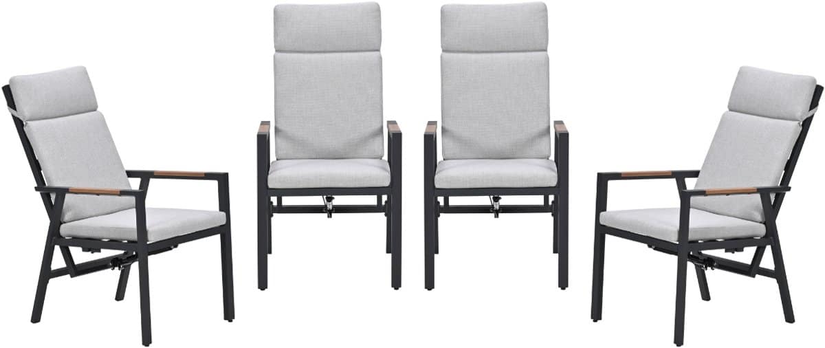 garden impressions felini verstelbare tuinstoelen set van 4