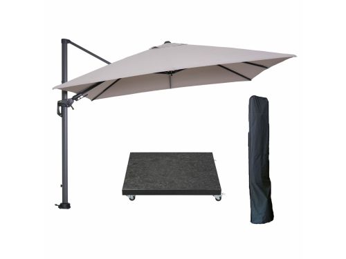 Garden Impressions Hawaii zweefparasol 300x300 cm carbon black / zand